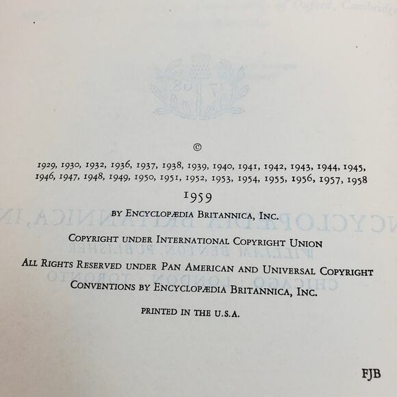 1959 Edition Encyclopedia Britannica Vtg HC Volume 21 SORD to TEXAS Education - Picture 8 of 16